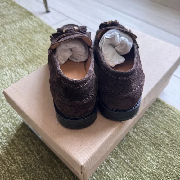 Steve Madden Chocolate Brown Suede Tassel Loafers (Radcliff) - Picture 4 of 8